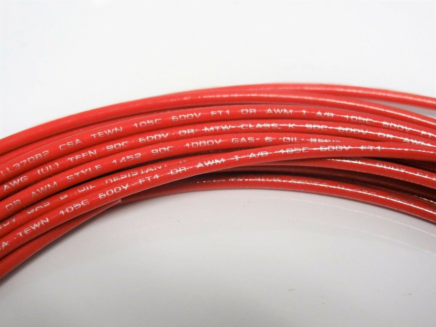 16 GAUGE TFFN TEWN WIRE BLACK + RED 25 FT EACH 600V COPPER STRANDED GROUND WIRE