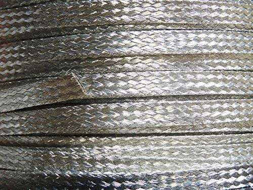 Flat Braided braid Tinned Copper Wire 1/4" Wide Ground Strap USA 15 Ft'