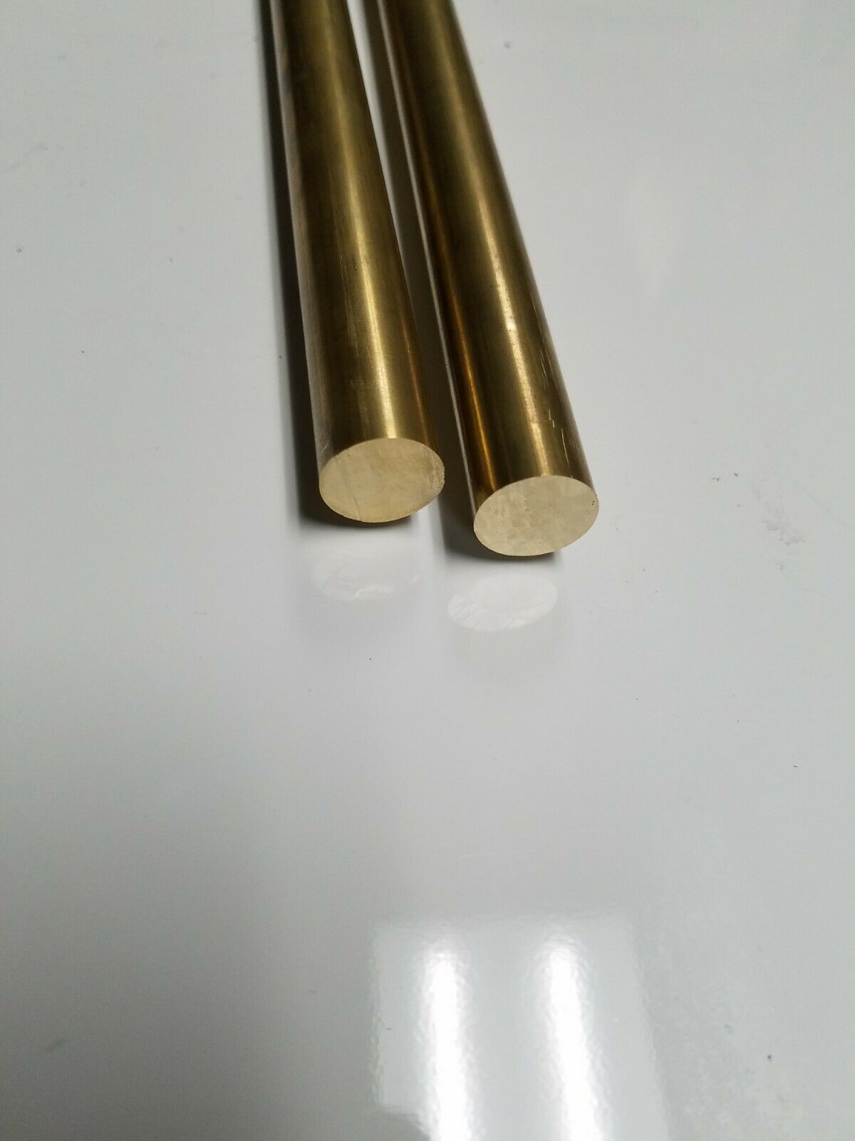 (2) 5/8" C360 BRASS ROUND ROD 2 x 6" long Solid New Lathe Bar Stock .625" H02