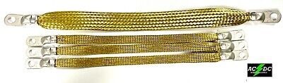 BRASS GROUND STRAP KIT 4 PC TRUCK/CAR SET U.S.A MADE