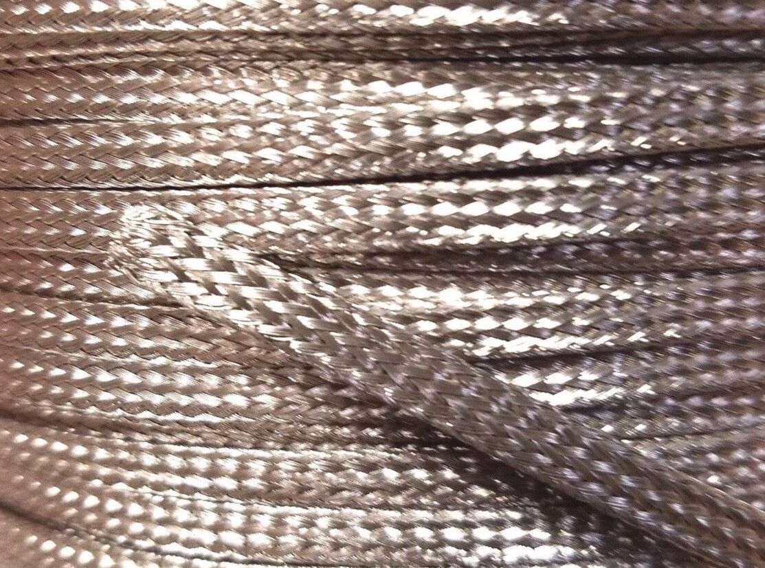 Stainless Steel FLAT Braid Sleeving 304 - 3/16" - length 25 ft USA MADE