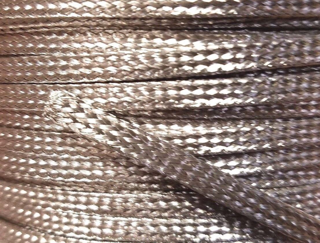 Stainless Steel FLAT Braid Sleeving 304 - 3/16" - length 100 ft REEL USA MADE