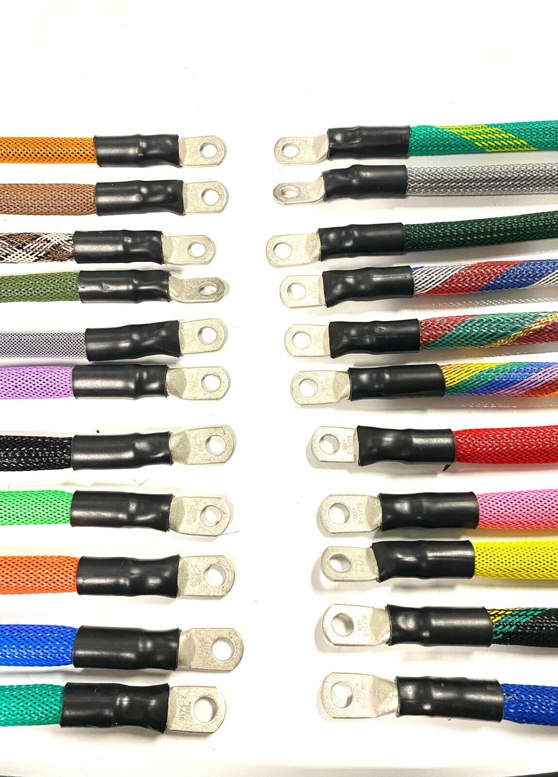 # 1 Awg HD Golf Cart Battery Cable 13 pc TXT E-Z-GO BRAIDED CABLE SET