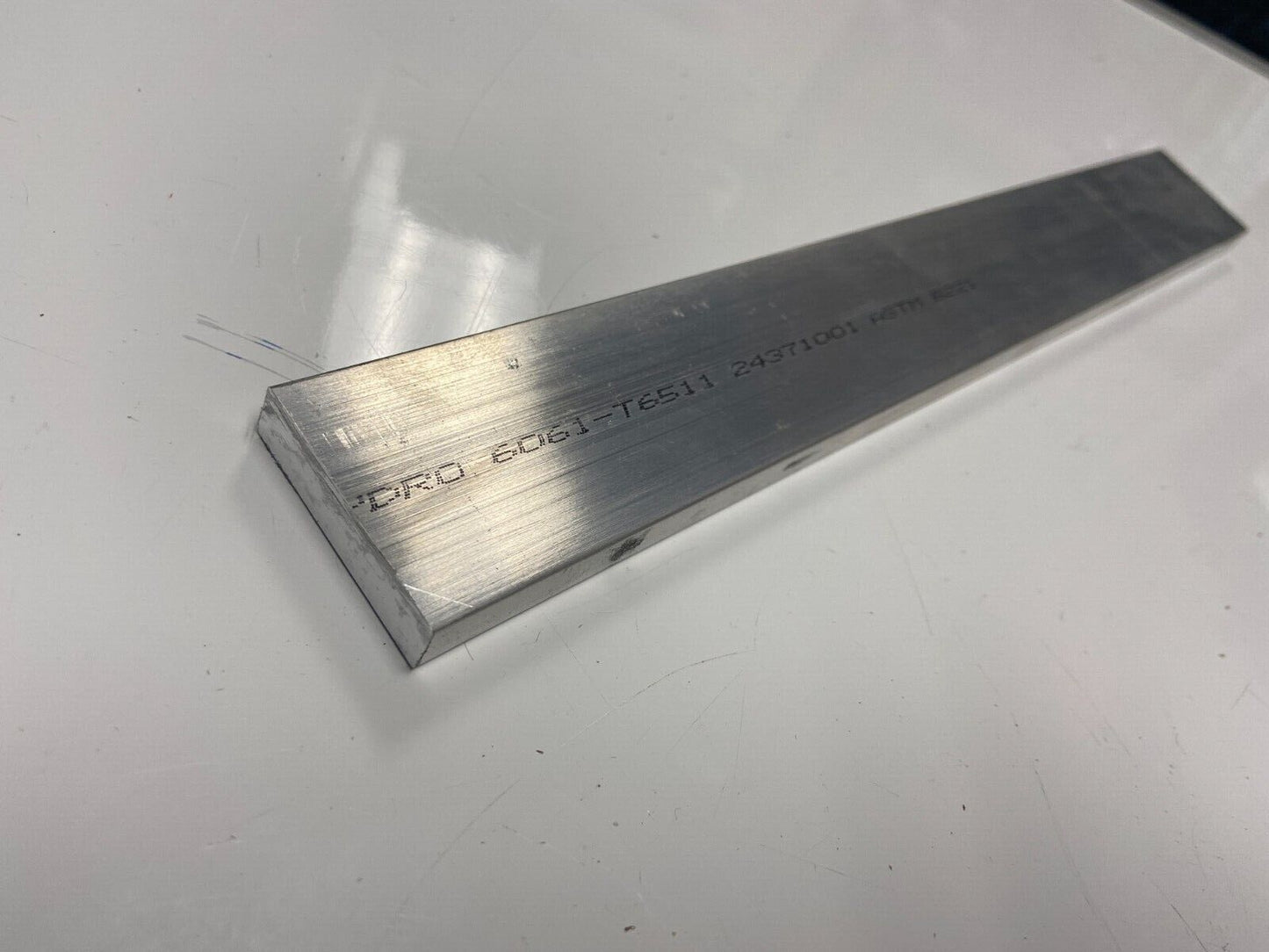 3/8" x 1-1/2" Aluminum Flat Bar, 6061 Plate, 24" Length, T6511 Mill Stock, 0.375