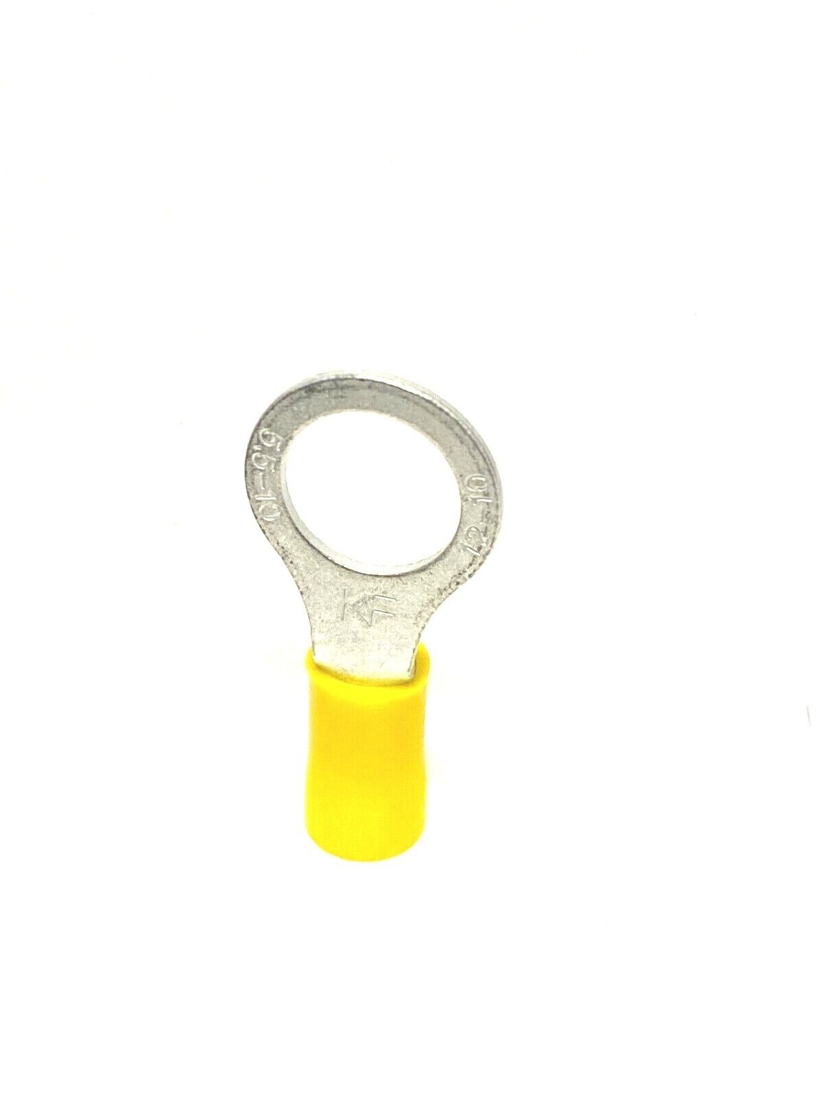 12-10 VINYL RING TERMINAL ELECTRICAL CONNECTOR YELLOW YOU CHOOSE SIZE