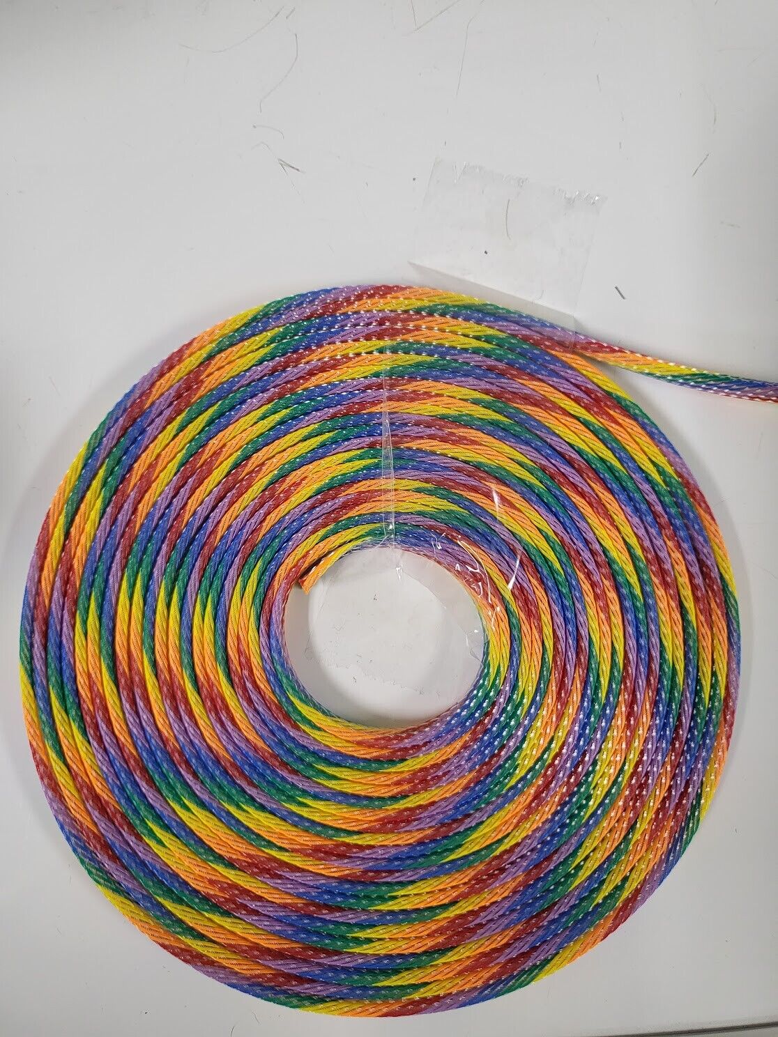 25 FT 3/8" RAINBOW PET EXPANDO SLEEVING BRAID