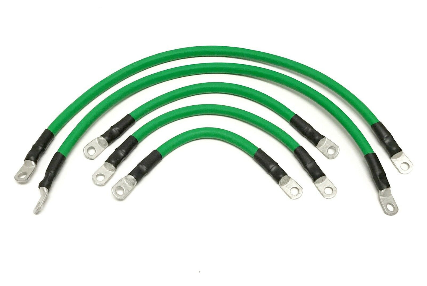 Club Car Precedent Golf Cart Battery Cable Set 4 Gauge 8 VOLT 2004 & UP GREEN